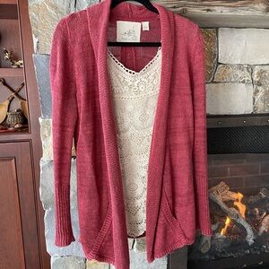 Rust colored tunic sweater
